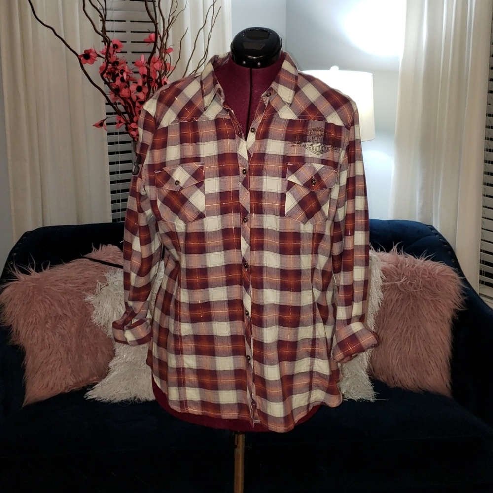 Harley Davidson button up